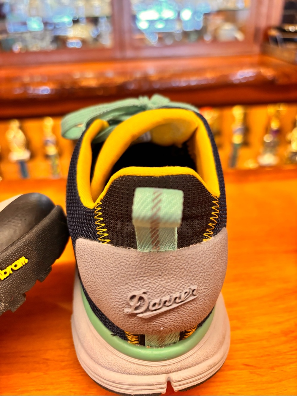 Woman’s Danner Trail 2650 Suede Hiking Sneakers in Gray & Teal - Picture 7 of 13